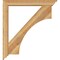 Ekena Millwork Westlake Traditional Rough Sawn Bracket w/ Offset Brace, Western Red Cedar, 6"W x 40"D x 44"H BKT0604X40X44WTL01RWR - alternate 2